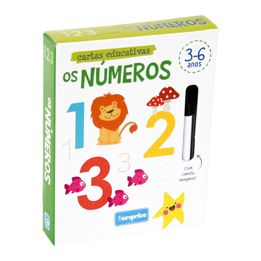 Imagem frontal do jogo Cartas Educativas - Os Números