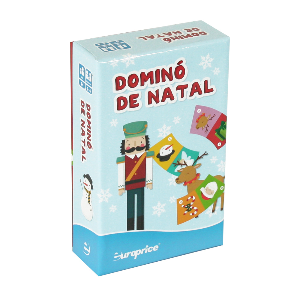 Imagem da caixa do jogo educativo Dominó de Natal