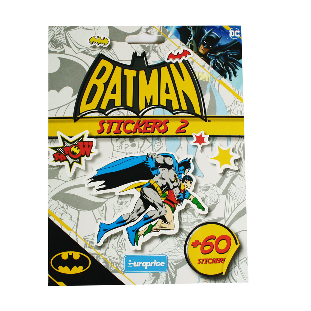 Imagem frontal das cartas educativas Batman Stickers -2