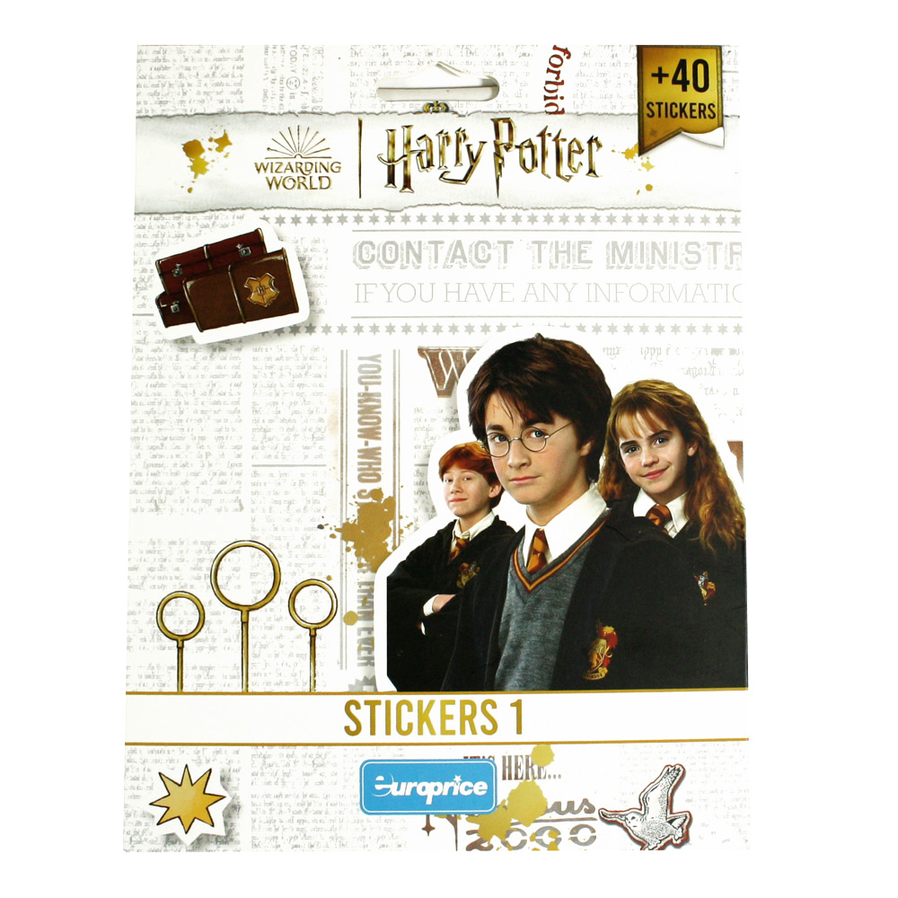 Imagem frontal do jogo de cartas Harry Potter Stickers -1
