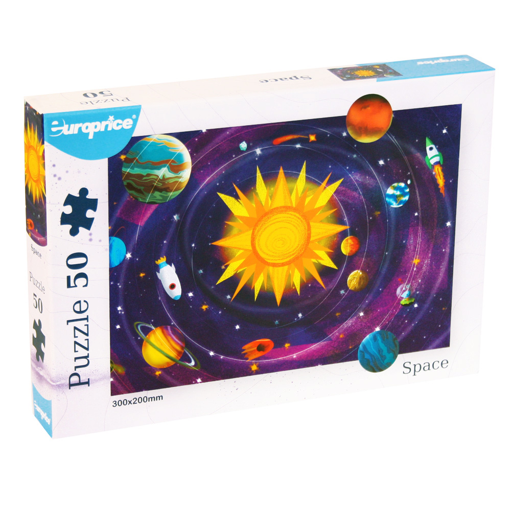 Imagem frontal do puzzle 50 pcs Espaço