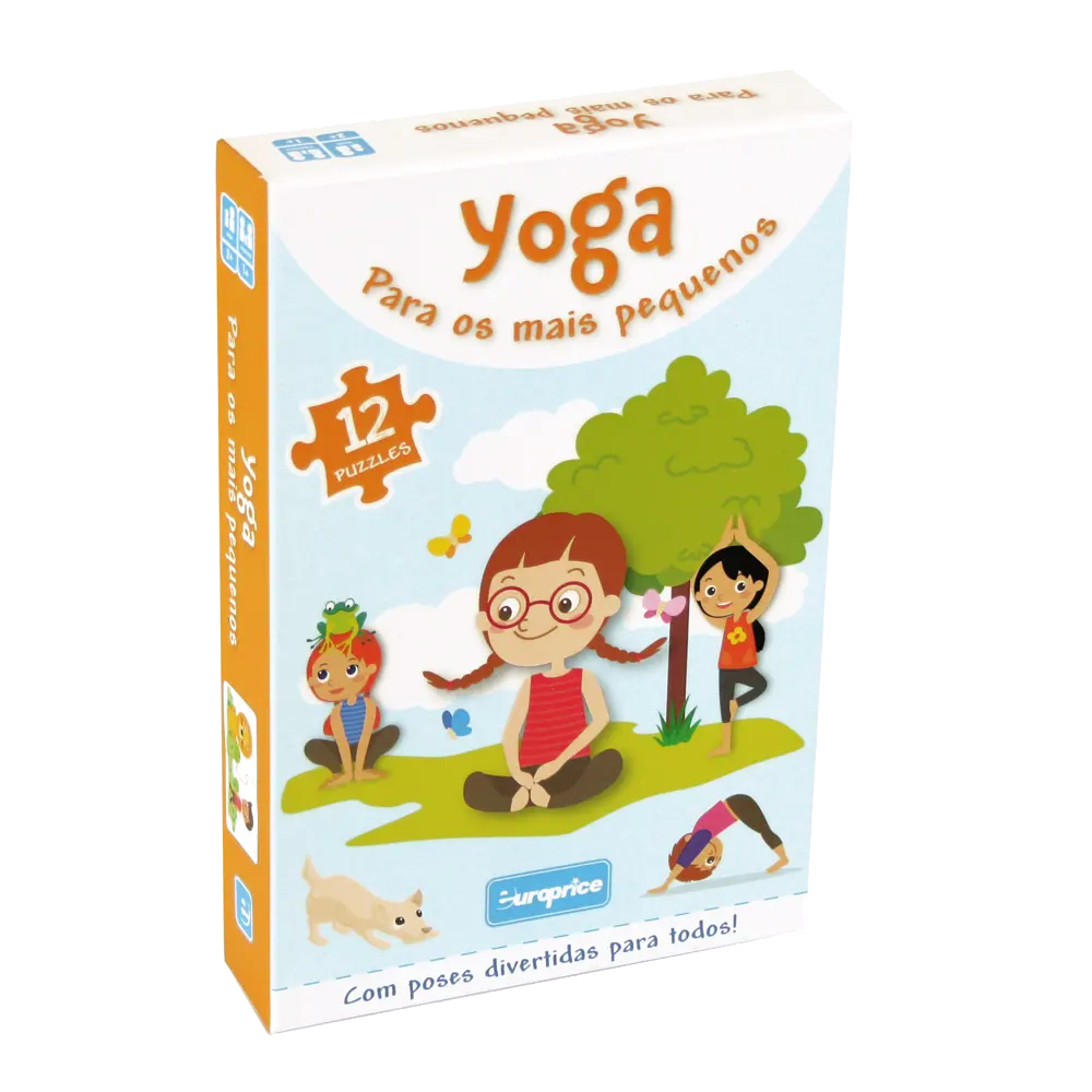 Imagem da caixa do jogo educativo Yoga Para os Mais Pequenos