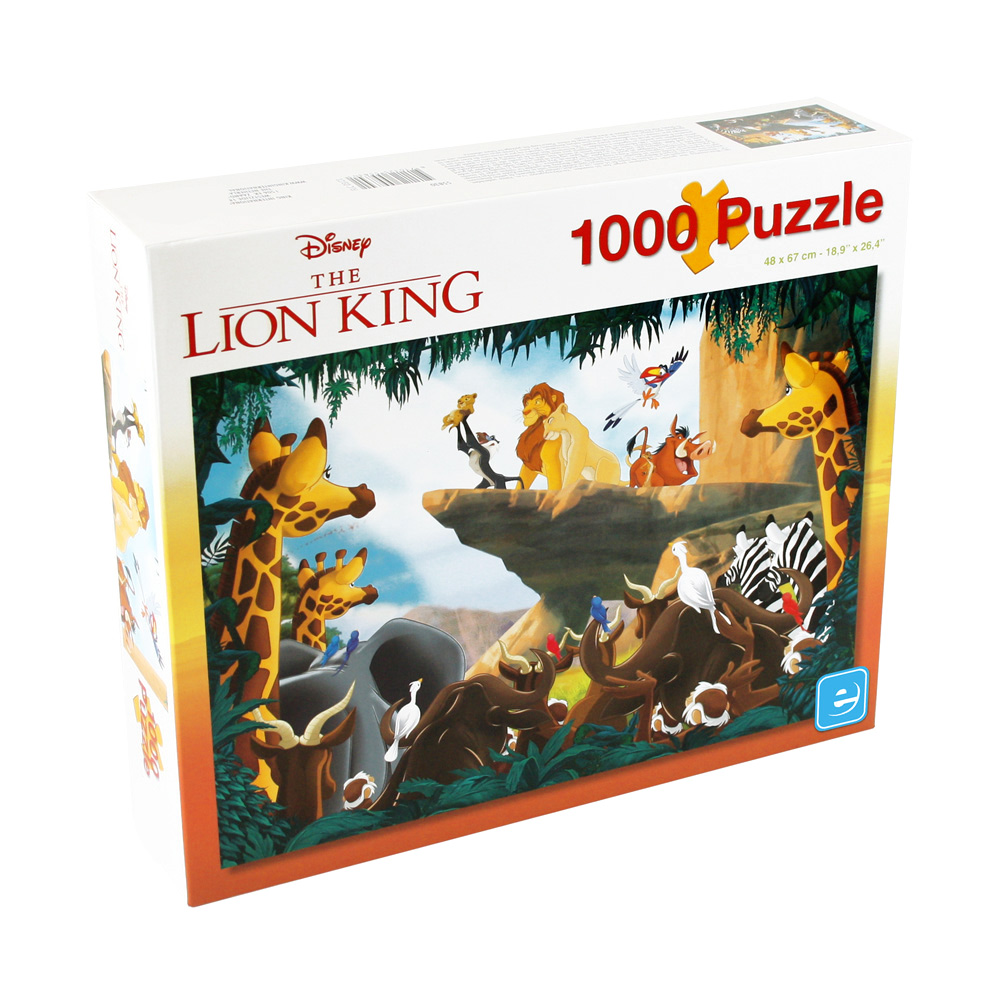 Imagem frontal do jogo do puzzle Coleção Rei Leão 1000 pcs