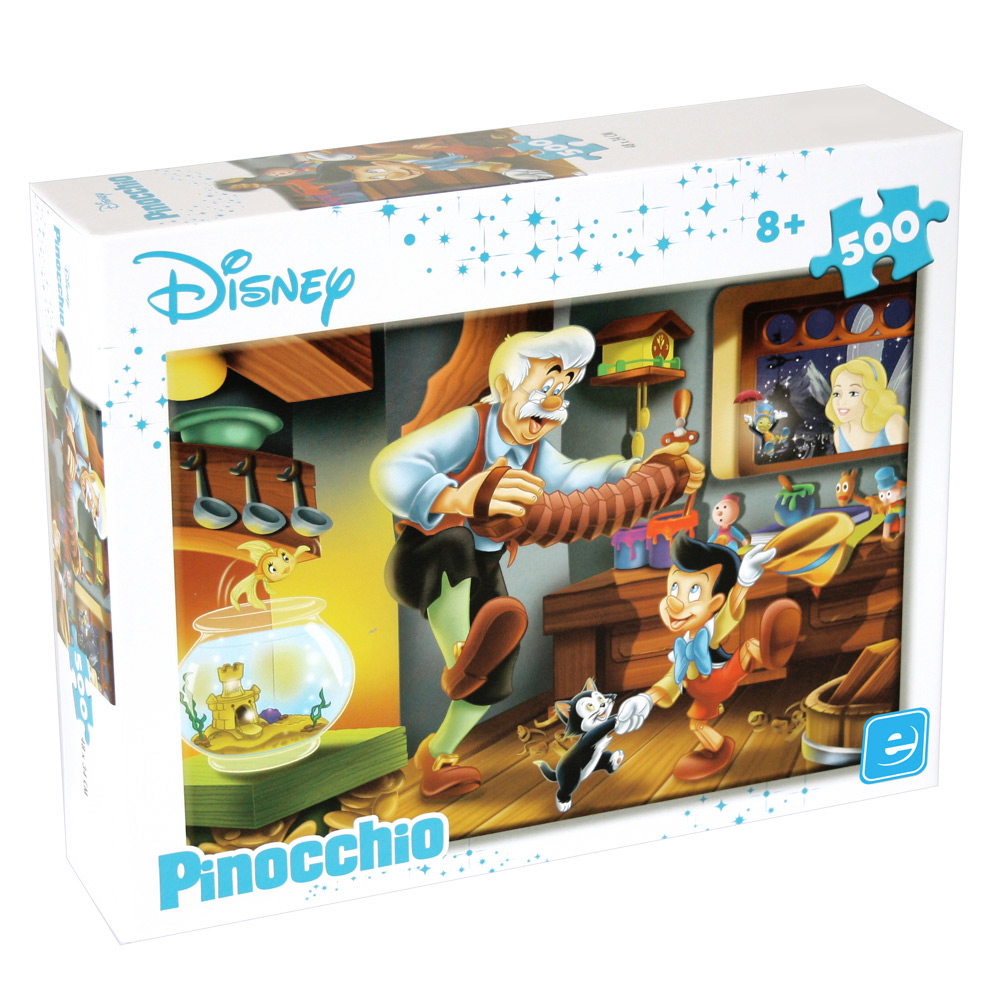 Imagem frontal do puzzle Disney 500 pcs Pinocchio