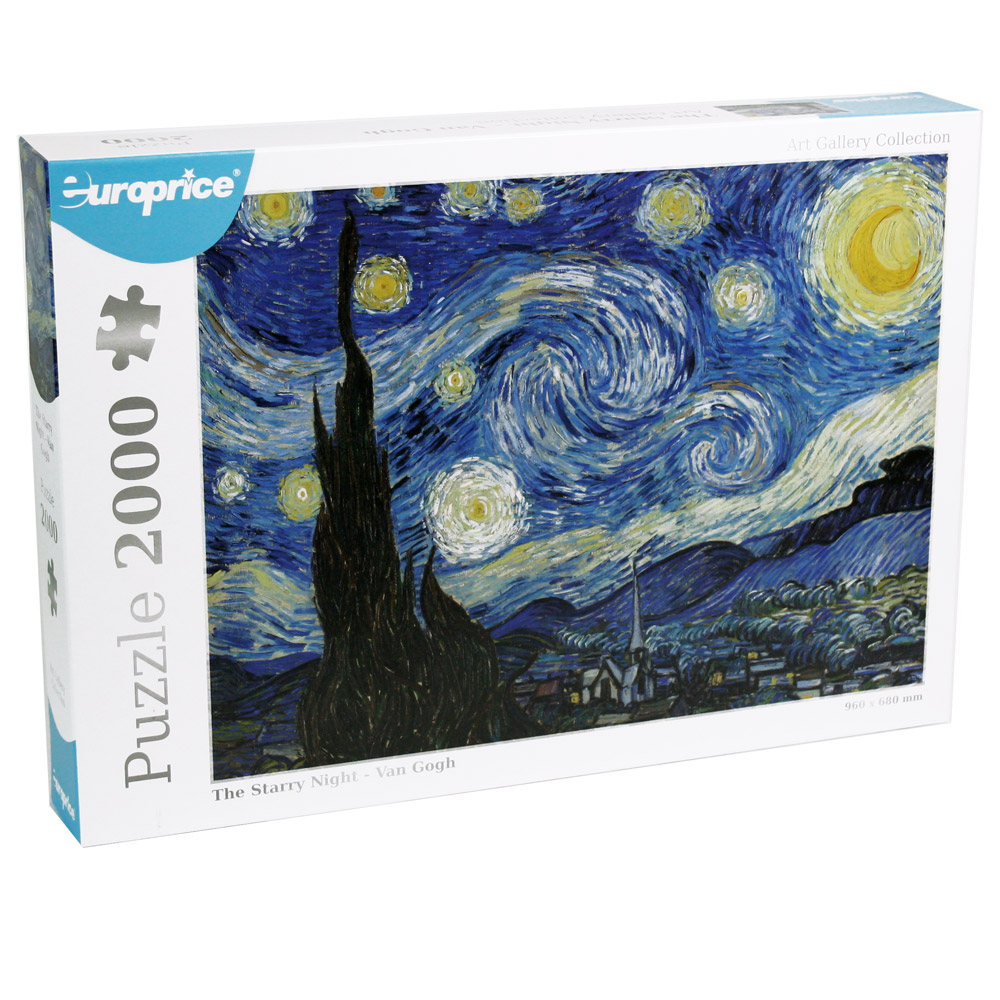 Caixa do Puzzle Art Gallery Collection - Van Gogh 2000 Pcs, mostra a