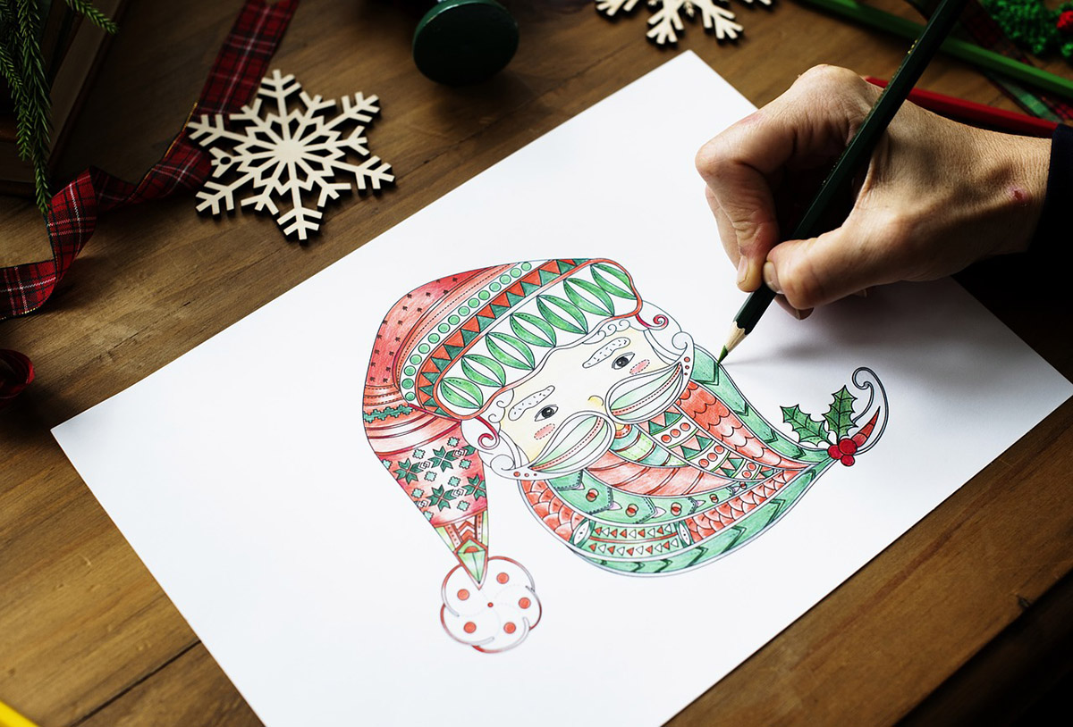 Pintar é divertido - Desenhos para colorir: Natal