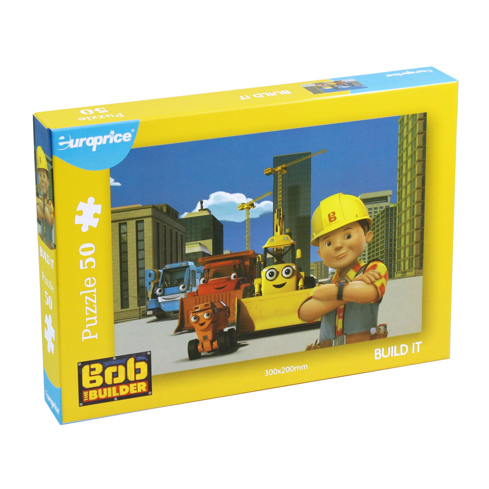 Caixa do Puzzle 50 Pcs Bob the Builder: Build it