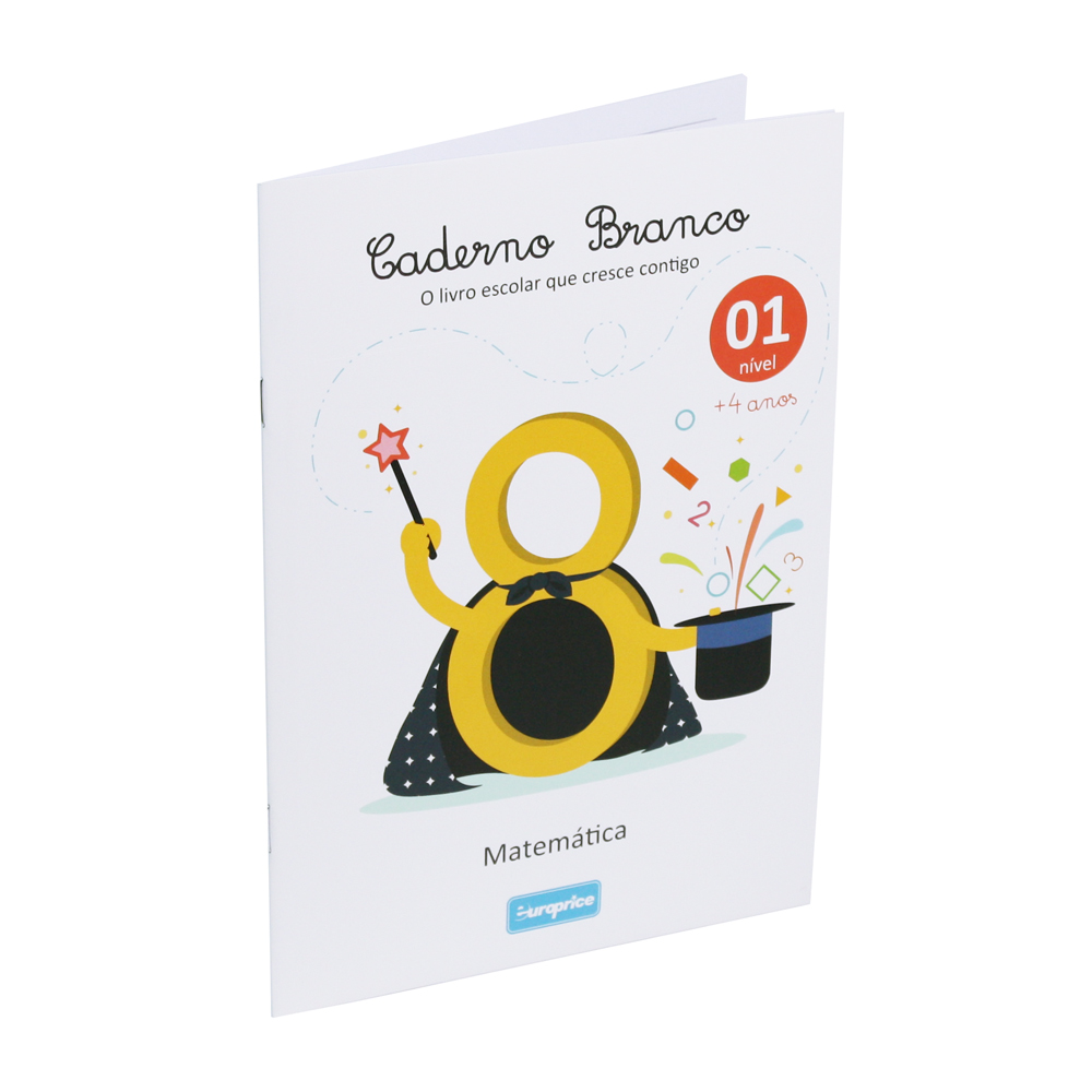 Livro Caderno Branco - Matemática 4+