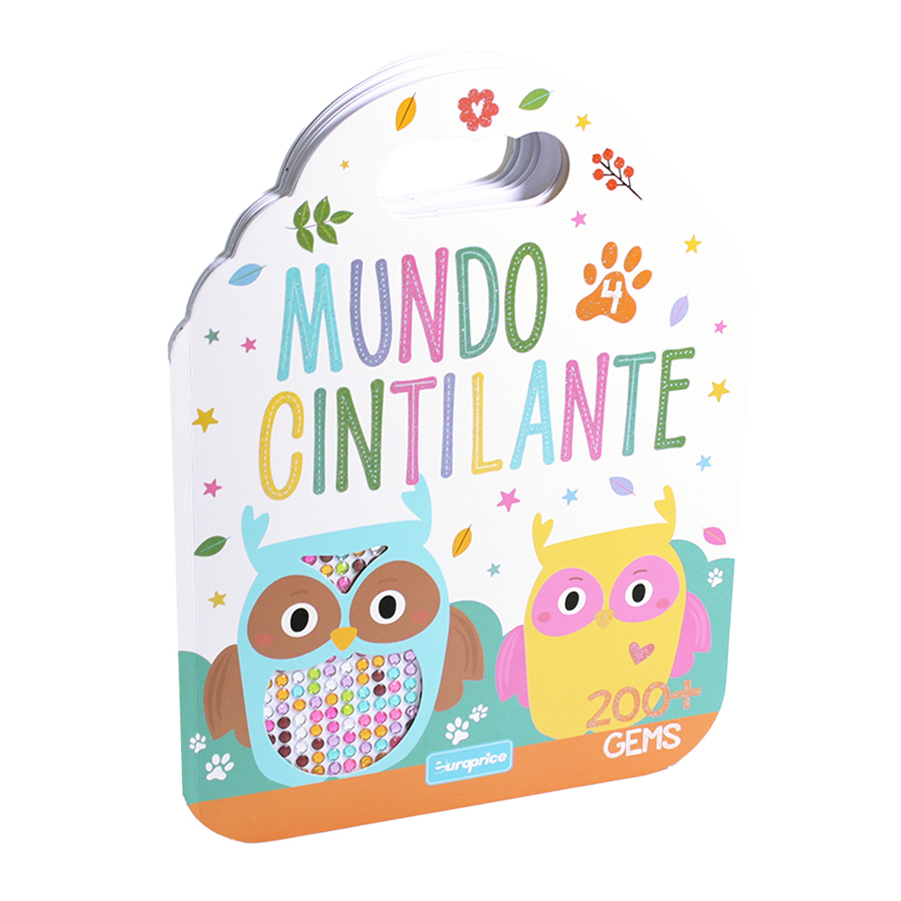 Capa do livro Mundo Cintilante -4. Com dois mochos fofos.