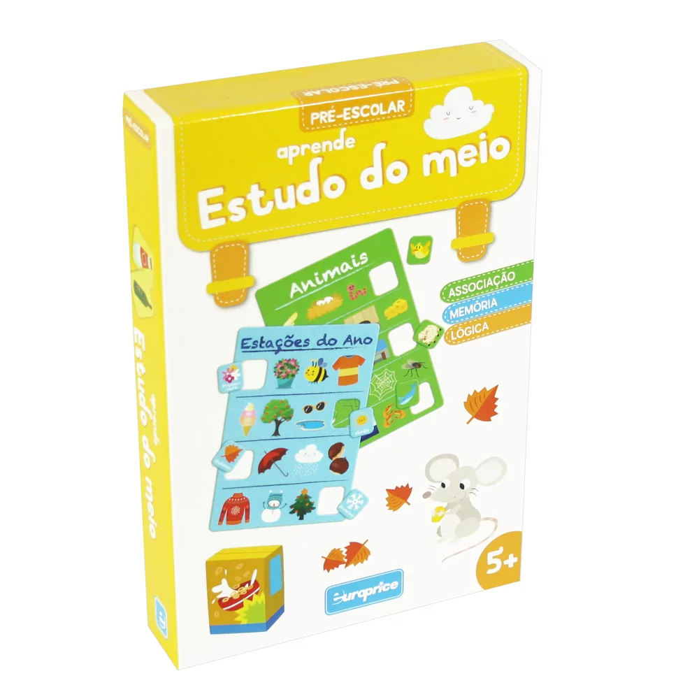 Imagem da caixa do jogo educativo Pré-Escolar - Aprende Estudo do Meio