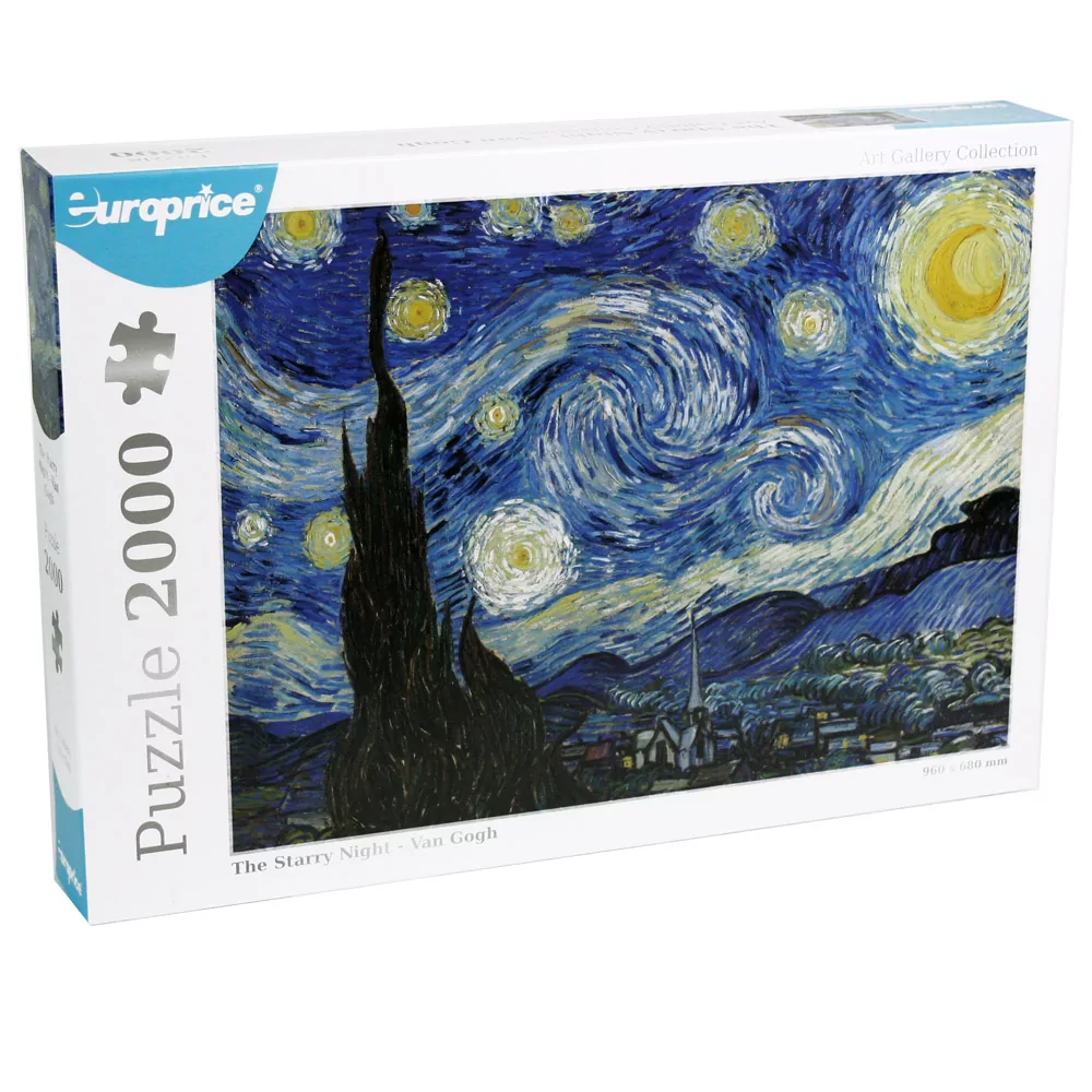 Caixa do Puzzle Art Gallery Collection - Van Gogh 2000 Pcs, mostra a